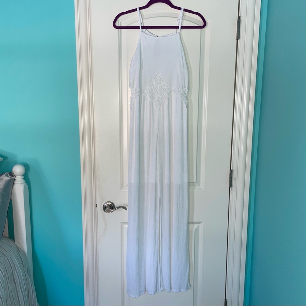 Xhilaration Boho Beachy White Maxi Dress M